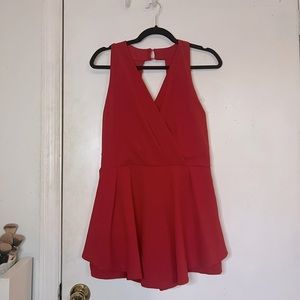 Purple Snow (XL) red dress/romper